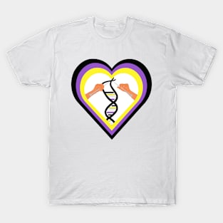 Knitting Enby DNA T-Shirt